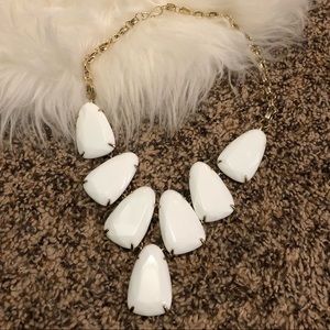 Kendra Scott Harlow Necklace with White Stones